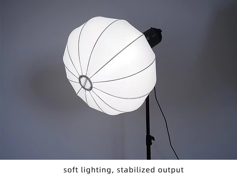 Factory Supplier 35cm Plastic Softbox Soft Light Modifier Foldable Portable Ball Shape Lantern Softbox for Strobe Flash Light