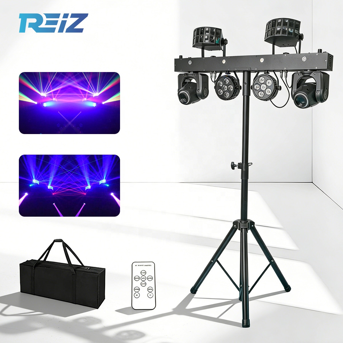 High Quality Disco Dj Equipment Gig Bar 5in1 Professional Portable Led Par Bar Moving Head Strobe Stage Light for Party Club