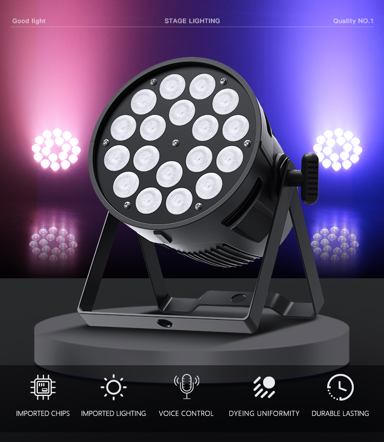 18Pcs RGBW 4In1 Led Par Light 1