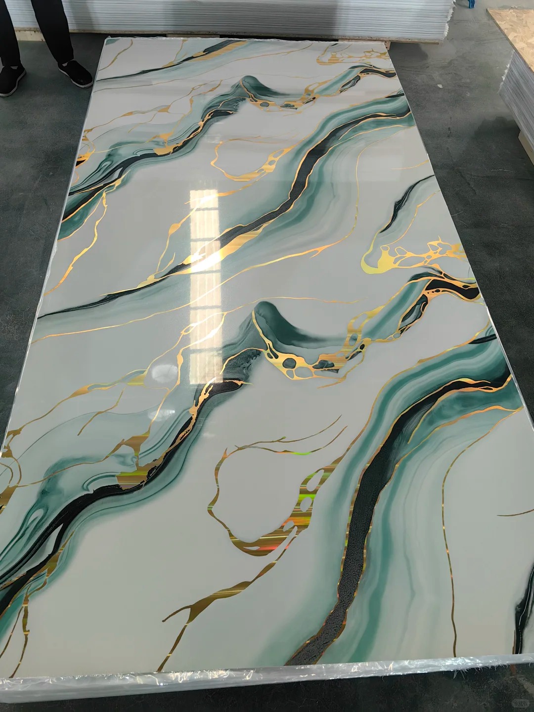 UV Board Decorative Wall Panel PVC Marble Sheet 1220*2440*3mm For Interior Decor Wall Panels &amp; Boards