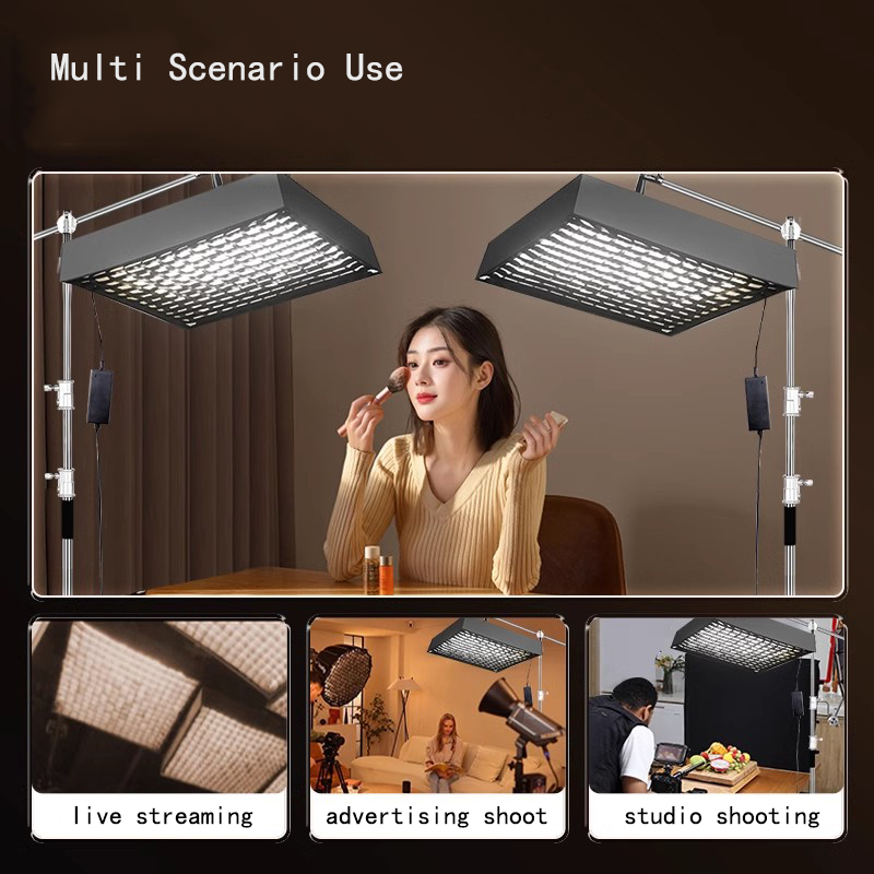 Rolling Cloth Camera Light 150W Light Boxes Rectangle 60*60cm Softbox Photo Studio Lamp Photographic Lighting LED Soft Box