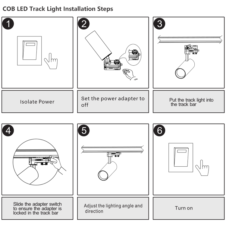 Magnetic Track Light Details 9