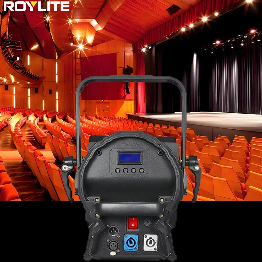 Cw/Ww Fan-Less Fresnel DMX Light Zoom COB 200W 300W Spotlights Fresnel Light for Studio Theater