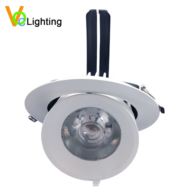 Adjustable Cob LED Spotlight 20W 30W 40W Modern Ceiling Downlights for Home Office Living Room Shopping Malls Hotels Install 12W
