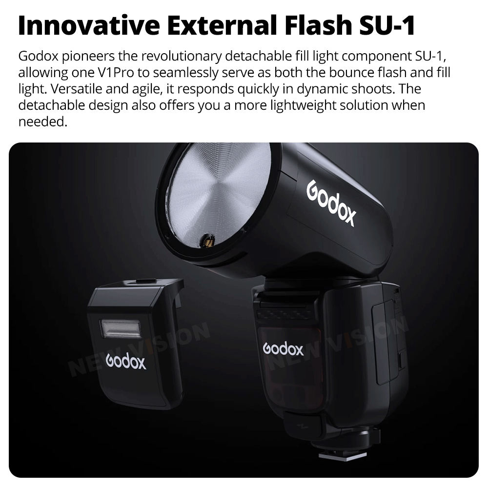 Godox V1Pro Professional Speedlite 2.4G X Wireless HSS TTL Round Head Camera Flash for Canon for Nikon for Sony Fuji Olympus