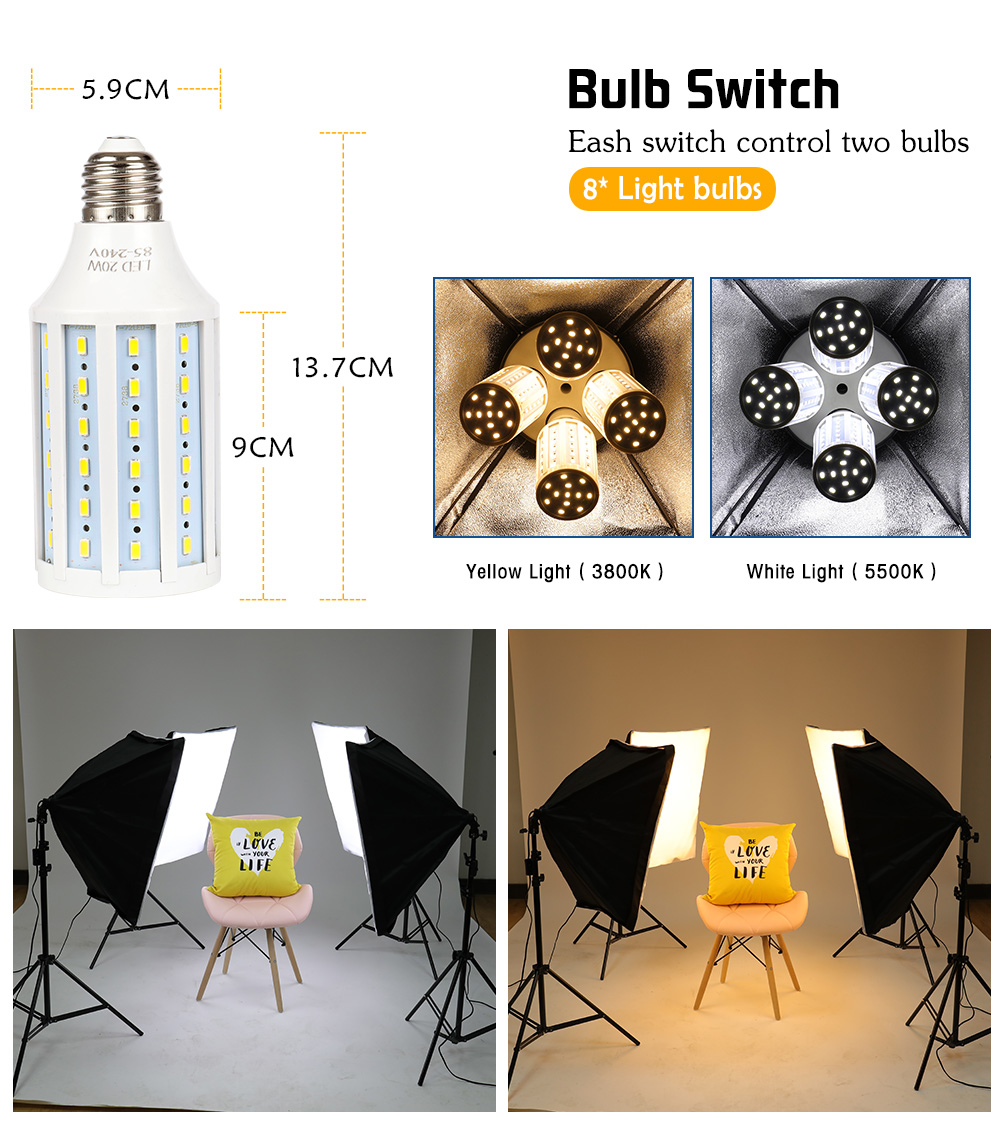 Photography Lighting Kit Packing Info