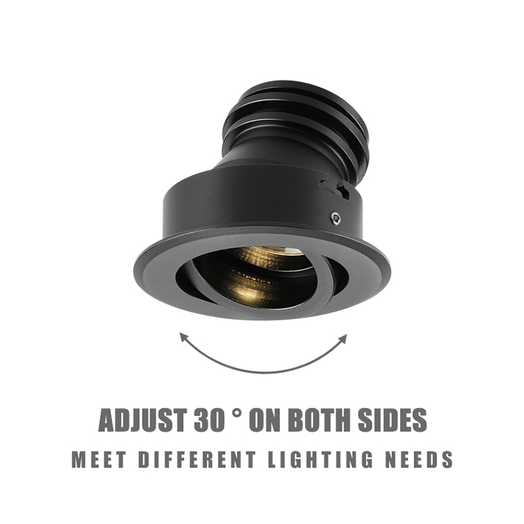 Trimless LED Downlight 5 Degree Focusing Anti-Glare 3W Aluminum Spotlights High CRI 92 Recessed Modern Indoor Use Hotel