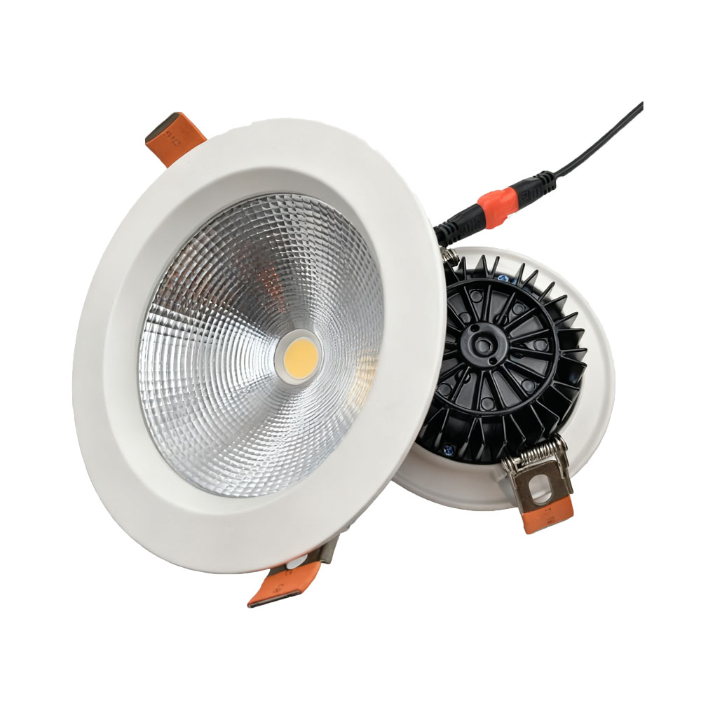 High Brightness COB LED Downlight with Driver Recessed Ceiling Spotlight for Home, Office, and Commercial Lighting
