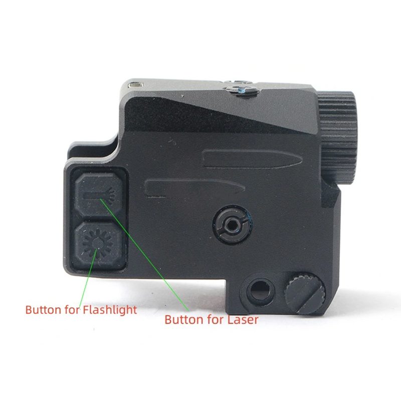 High Quality Dual Laser Tactical Flashlight Mount Rechargeable Green Red Laser White Light Combo Aluminum Waterproof Outdoor