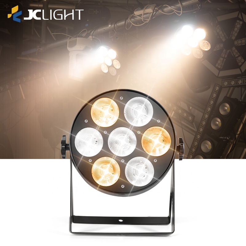 Aluminum Led Parcan Light New Design 350w 2in1 Dmx512 Led Cob Surface 7 Eye Led Par Stage Light
