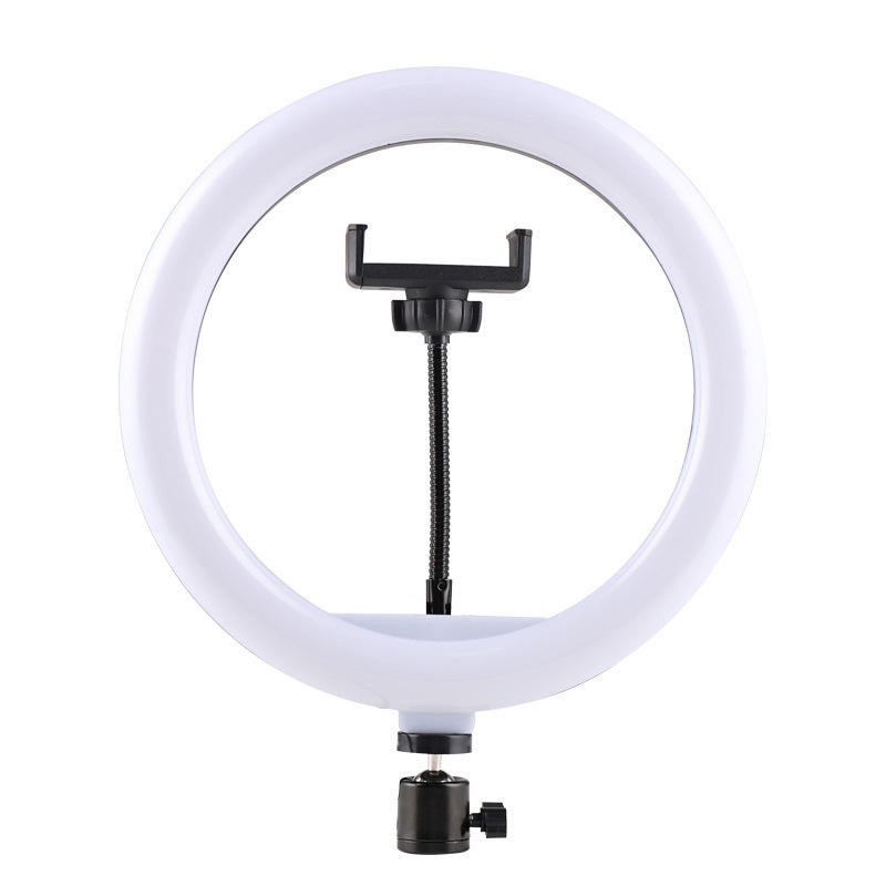 Wholesale 12-Inch Customizable LED Ring Fill Light Indoor Mobile Live Broadcast with Plastic Tripod Stand for Telephone Use