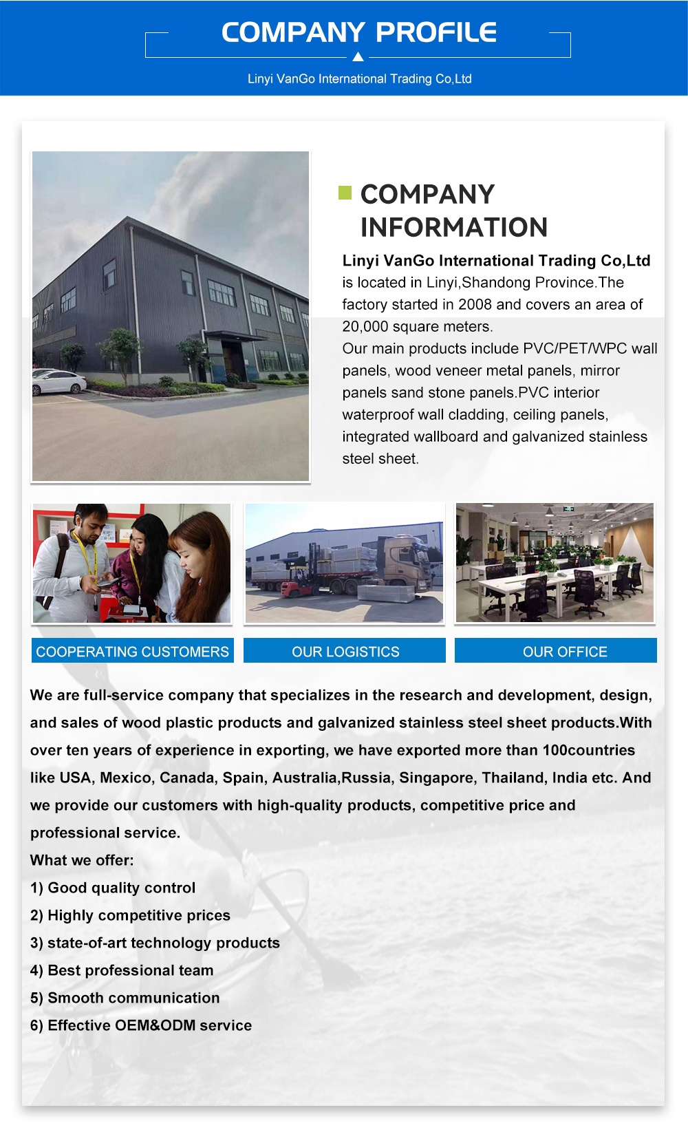 Factory Certificate and Overview