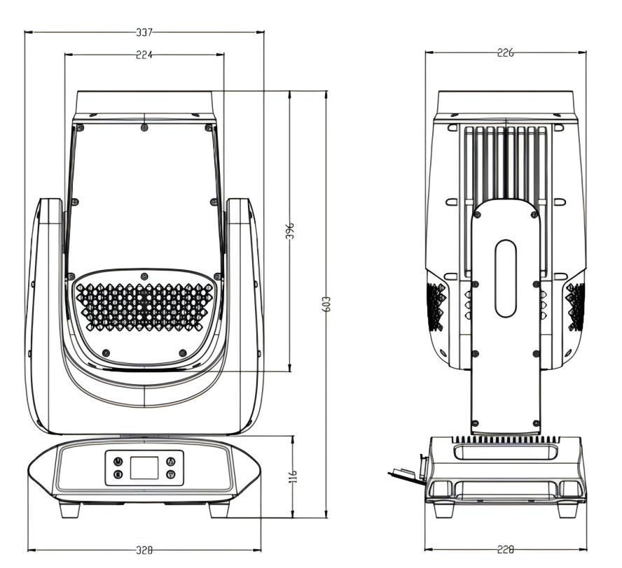 Outdoor Waterproof Moving Head Fresnel Light