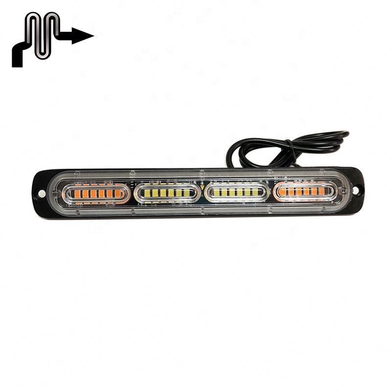 Led Strobe Light Green White Orange Led Truck Light, 12-24v Emergency Warning Light, 24 Leds Strobe Flashing Lights