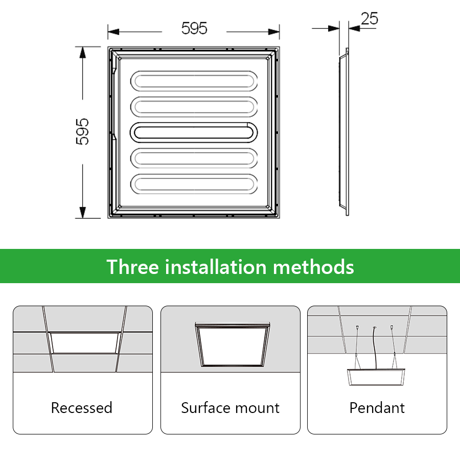Shenzhen Stock Ceiling Panel Light 60x60 Energy-Efficient 40W 4000K Recessed Modern Design LED Light Panel for Office Hospital