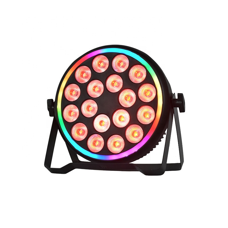 4in1 Slim 18*4W RGBW DMX512 Parcan Stage Moving Head Led Par Light Stage Lighting Equipment Professional CE for DJ Party Disco