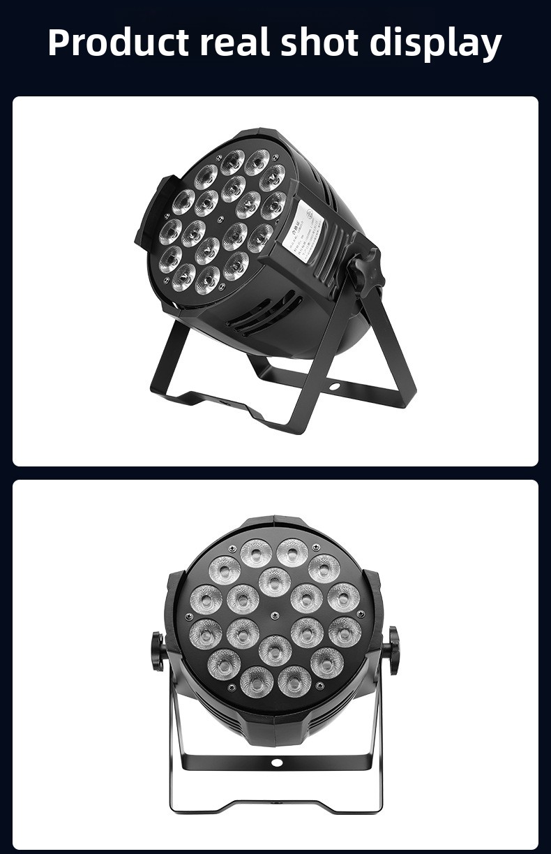 18PCS*10W Cast Aluminum RGBW 5IN1 Led Par Light With DMX512 Control Full Color Dj Light