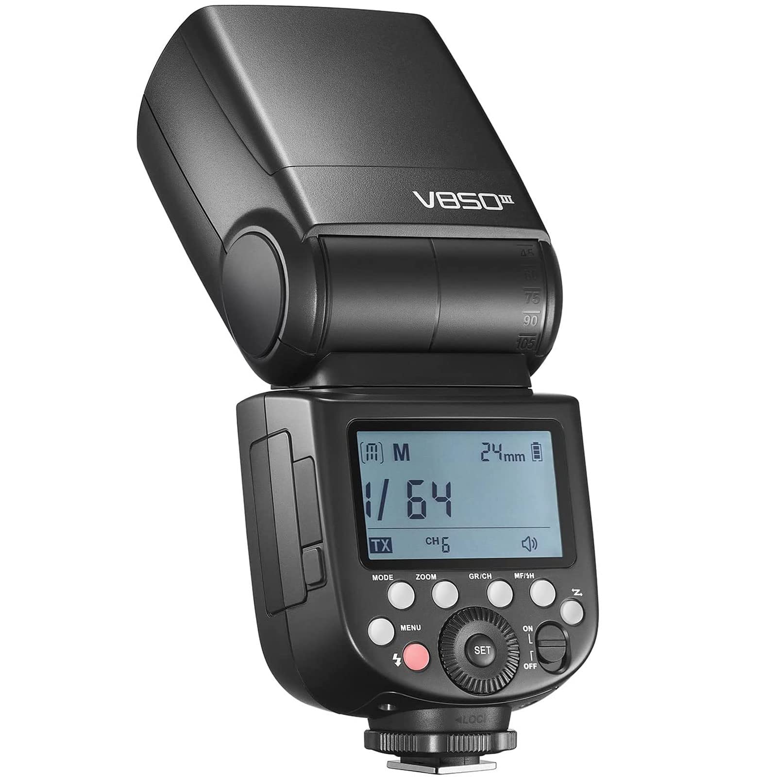 Godox V850III 76Ws Flash Speedlight 2.4G X System 1/8000s HSS 450 Shots Li-ion Battery 20-200mm Zoom for Canon Nikon Sony Fuji