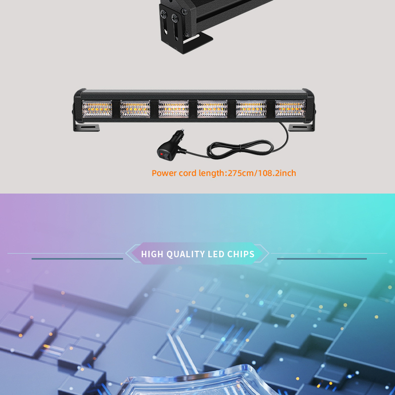 Car Styling Flashing Emergency Signal Lamp Lights 12v 24V RGB Windshield Sucker Installation Strobe Warning Light