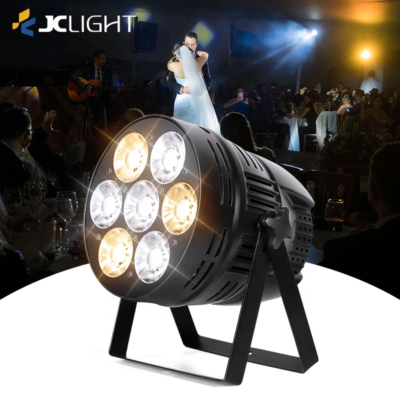 Aluminum Led Parcan Light New Design 350w 2in1 Dmx512 Led Cob Surface 7 Eye Led Par Stage Light