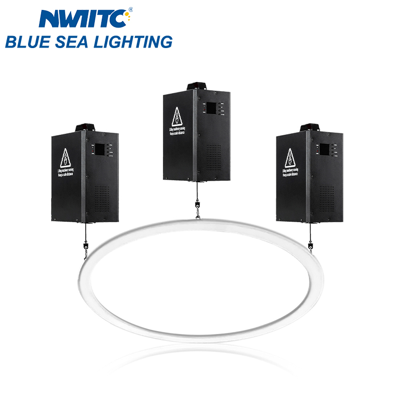 6m Kinetic LED Ring RGBW Projection Lights 300W Power for Hotel Application