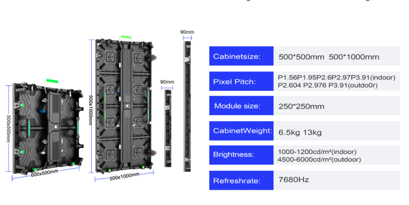 TOPvision P2.6 P3.91 Rental Led Display For Stage Concert Event Show High Refresh Novastar System Screen