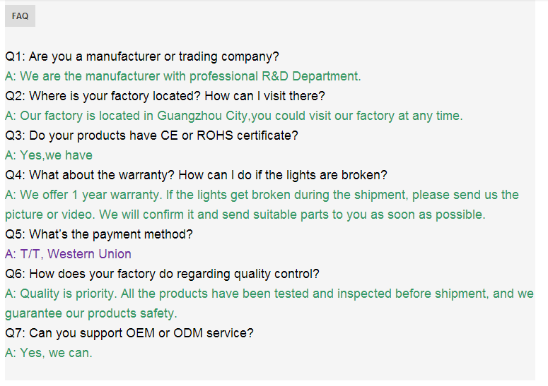 FAQ Info