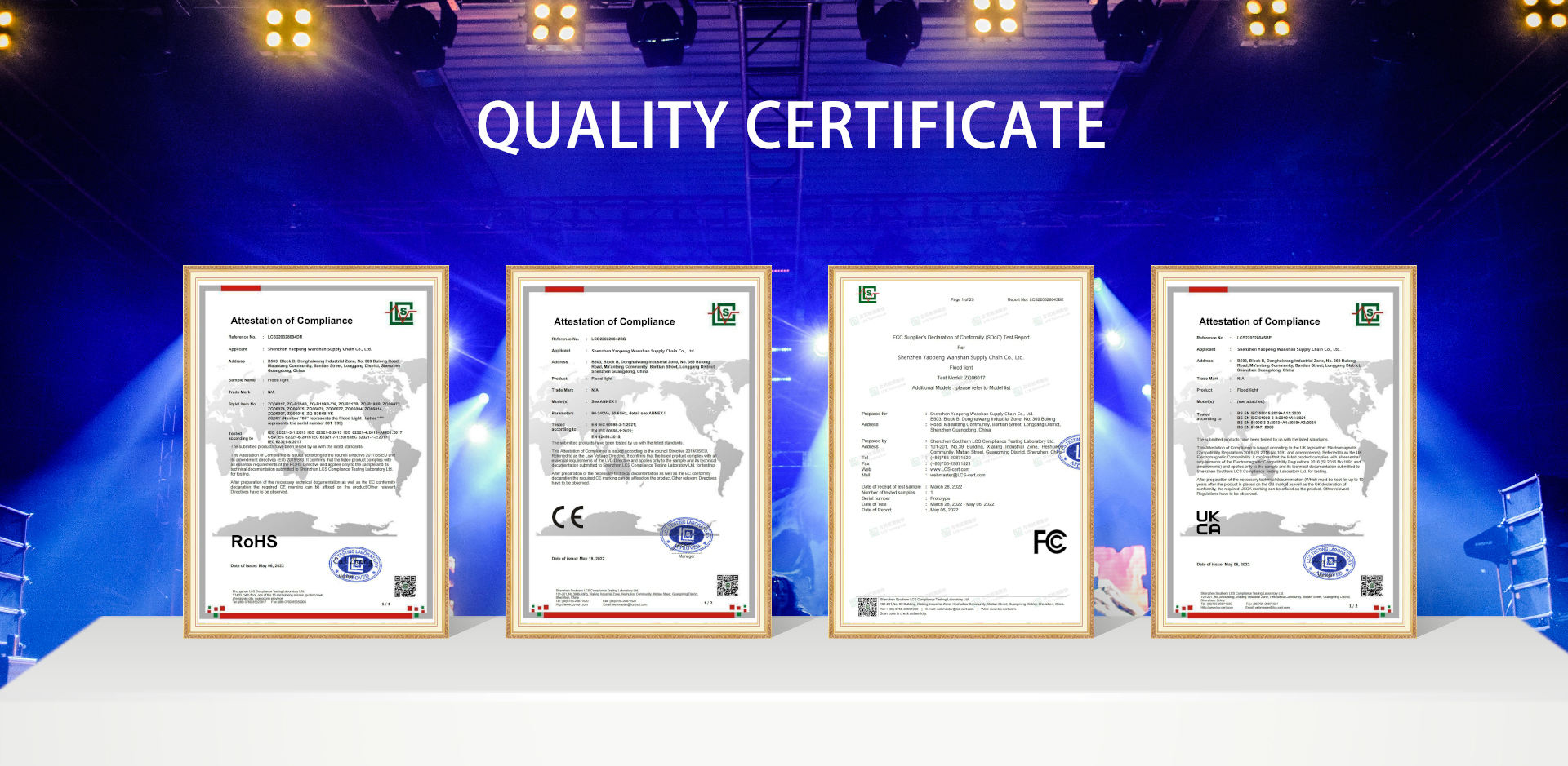 Certifications Sheet