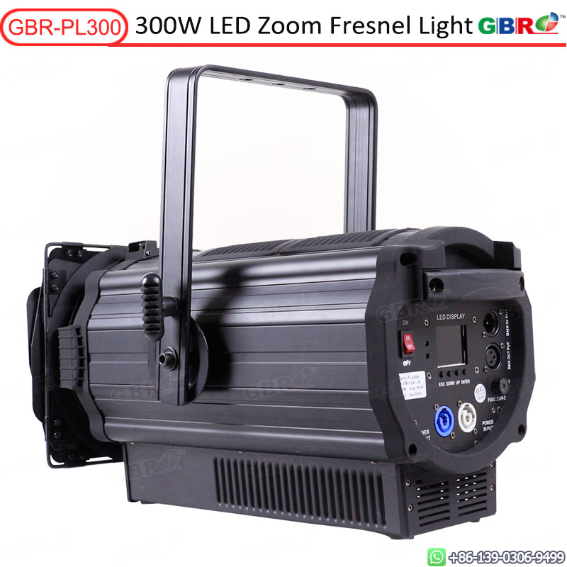 Gbr-Pl300 300W LED Zoom Fresnel Light