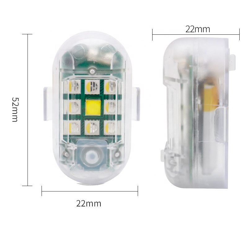 7 Colors Car Motorcycle Drone Flash Position Indicator Tail Aircraft Strobe Warning Lights Wireless Remote Control Strobe Light