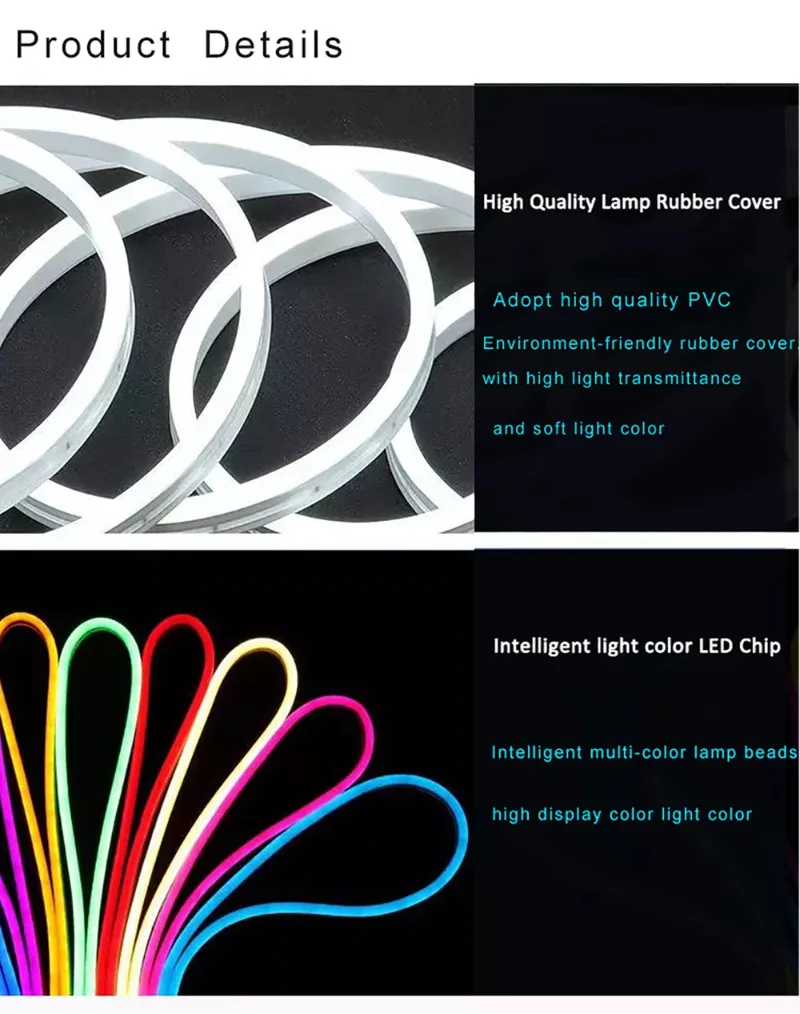 Flexible Silicone Neon Smart LED Strip Light 2