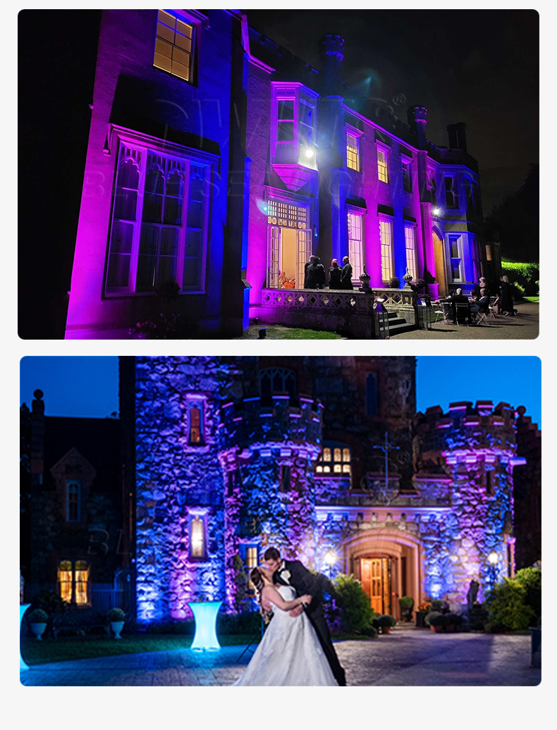 Wedding Outdoor DJ 18x18w RGBWA UV 6in1 LED Par Can Stage Lights for Outdoor Weddings