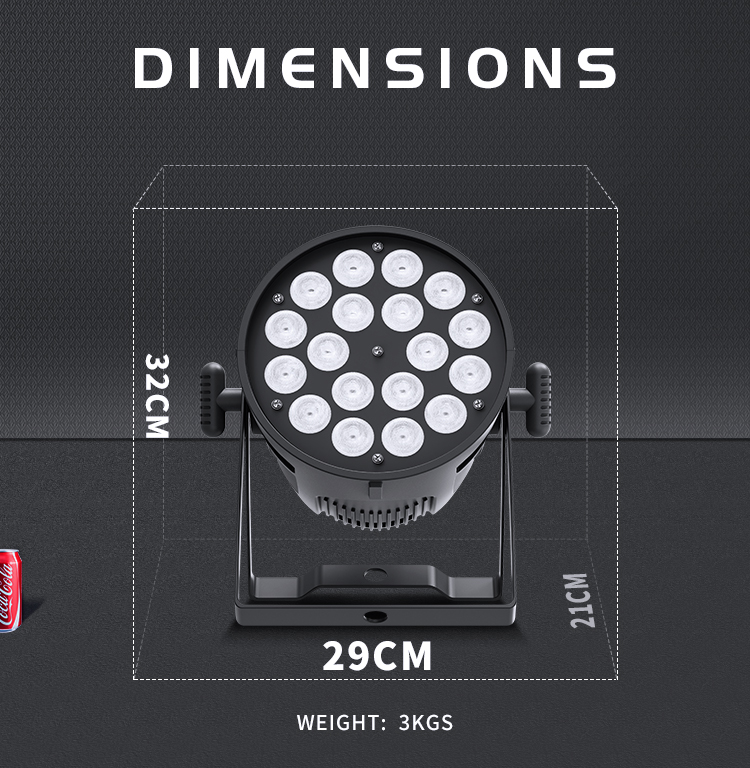 18Pcs RGBW 4In1 Led Par Light 3