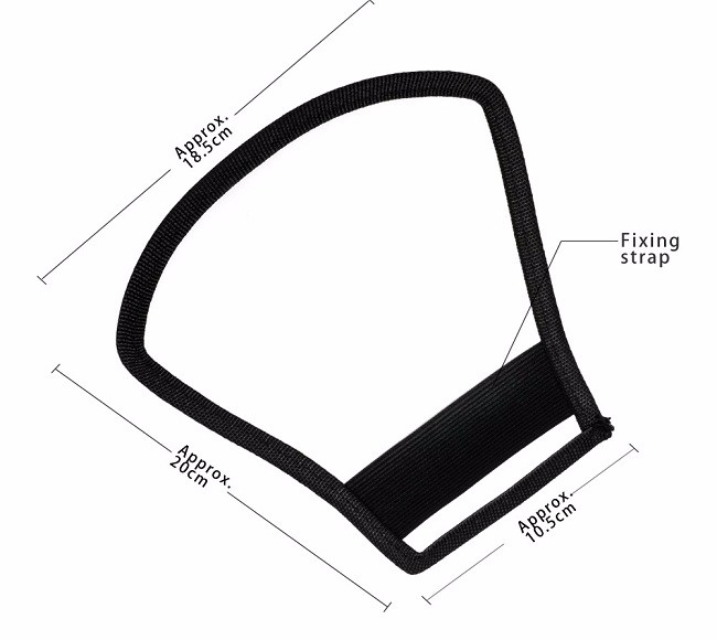Silver and White Camera Flash Diffuser