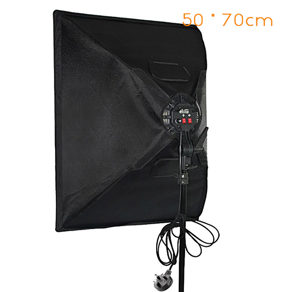 Photographic Equipment Photo Studio Soft Box Kit Video Four-capped Lamp Holder Lighting 50*70cm Softbox Photo Box