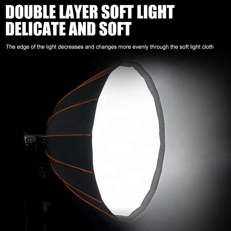 ZSYB New Product Black Deep Port Softbox Kit 90cm Photography Photo Studio Softbox