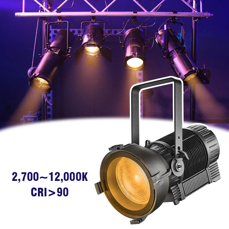 300W Auto Zoom Fresnel Tungsten Rgbal 5in1 Spot Studio Video Projector Stage Light