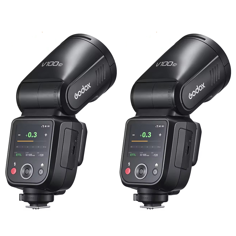 Wholesale Godox V100 C Wireless Portable Photography Speedlight 100W Black Auto-TTL 3300K+200K Color Temperature for Fujifilm