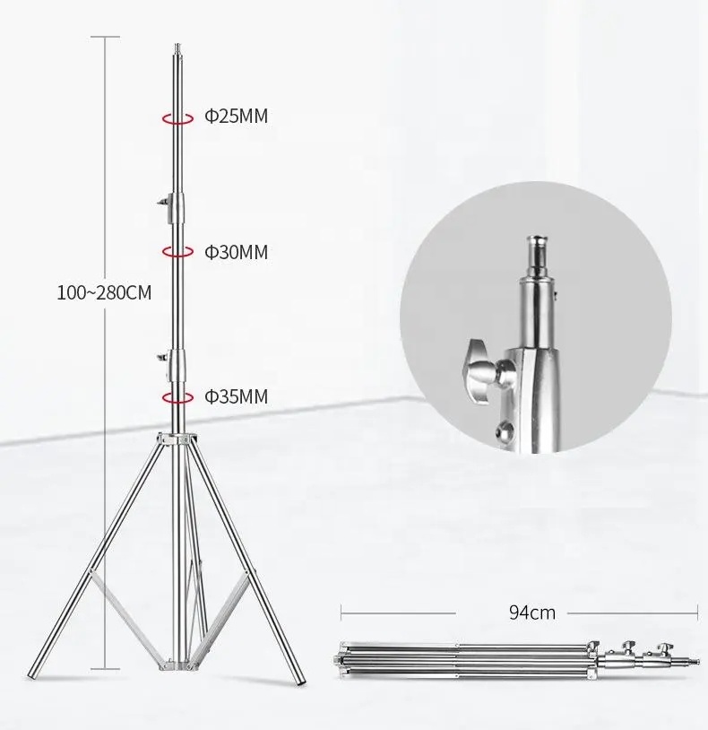 Stainless Steel Light Stand Detail 3