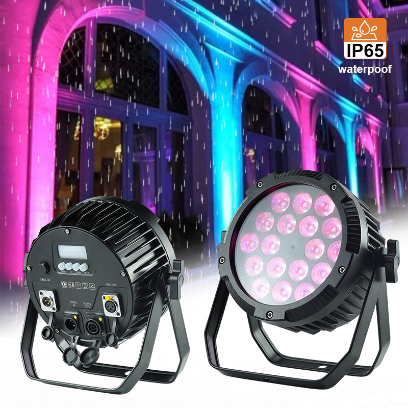 Manufacturer's Best Price IP65 CE 18*10W RGBW LED Par Can Flat Light 4in1 Waterproof Outdoor Stage Event DJ Lighting Spotlights