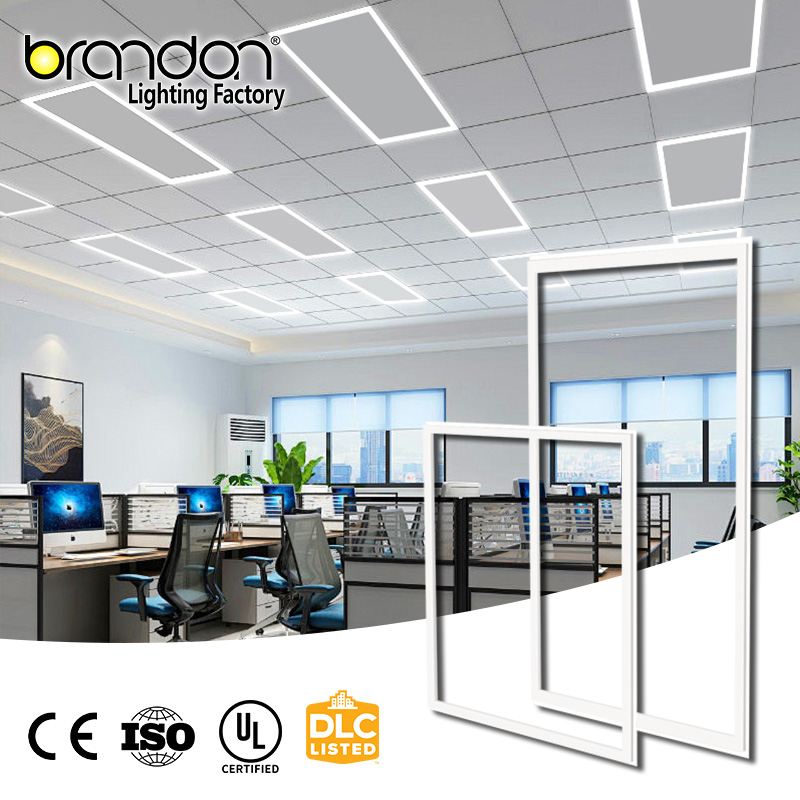 60x60 Square 35W 45W 54W Dimmable Energy Saving 5CCT Slim Led Backlit Recessed Ceiling Panel Light for Office Commercial Use