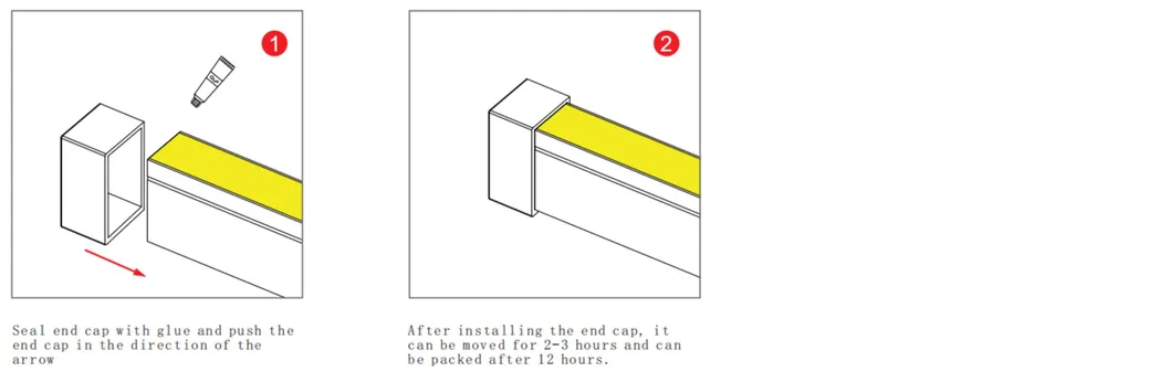 How to seal tail end cap