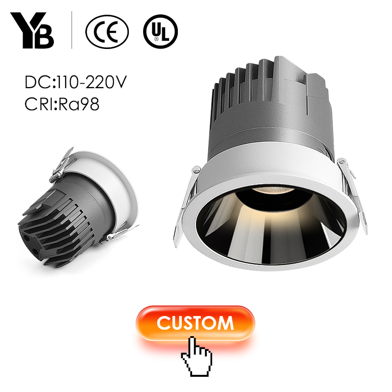 Modern Home Office LED Spotlight High Display Anti6000K Daylight Warm White Aluminum IP44 Recessed