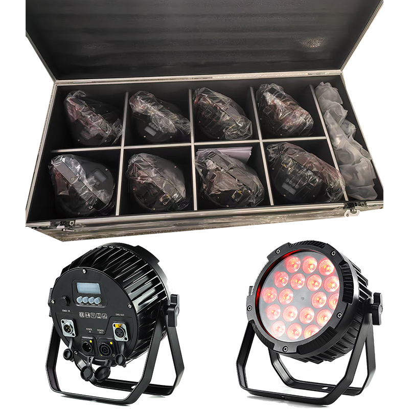 Manufacturer's Best Price IP65 CE 18*10W RGBW LED Par Can Flat Light 4in1 Waterproof Outdoor Stage Event DJ Lighting Spotlights