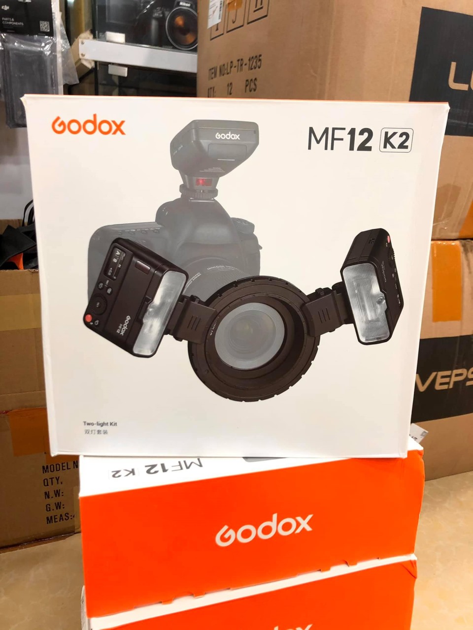 MF12 Mini Speedlite Built-in Godox X System TTL Flash with Color Filter Diffuser for Macro Shots