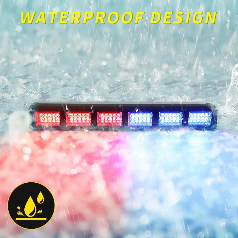 Car Styling Flashing Emergency Signal Lamp Lights 12v 24V RGB Windshield Sucker Installation Strobe Warning Light