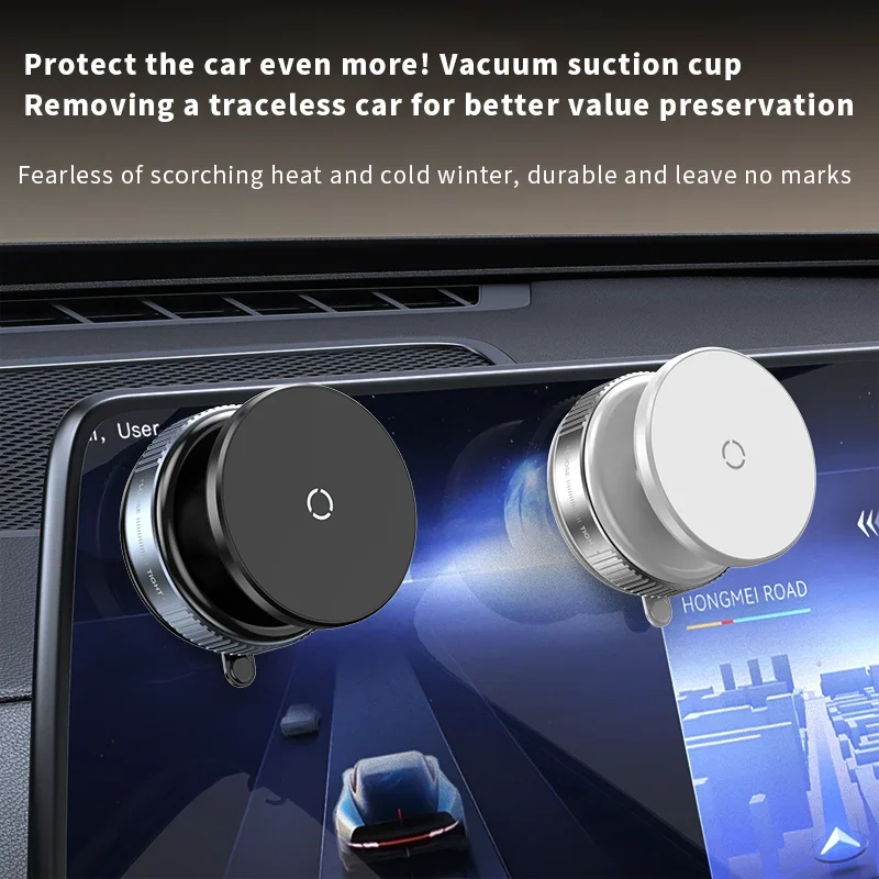 Kitchen Mobile Phone Holder Sucker ABS+Silicone Material Magnetic Portable for for