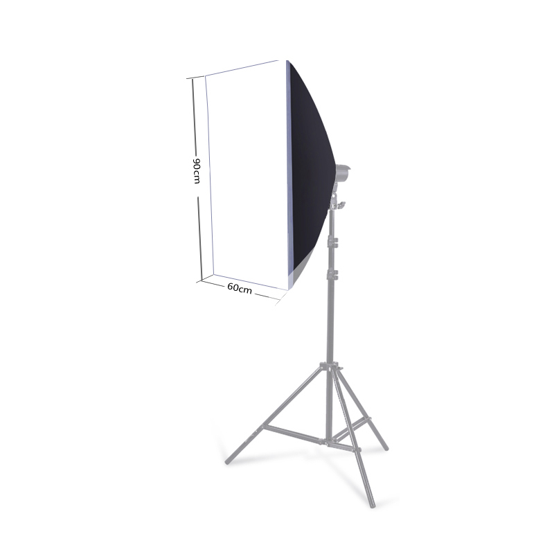 Professional 60*90cm Studio Lighting Kit 2m Video Softbox Set With Remote Control Metal Light Stand