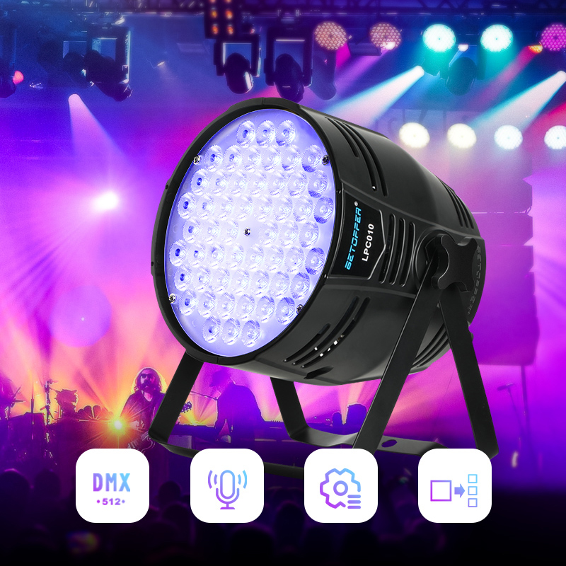 Big Dipper LPC010 Professional Stage Lighting DJ Club Night Shows Concerts Church 54*4w 54*3w RGBW 4-in-1 LED PAR Can Par Lights