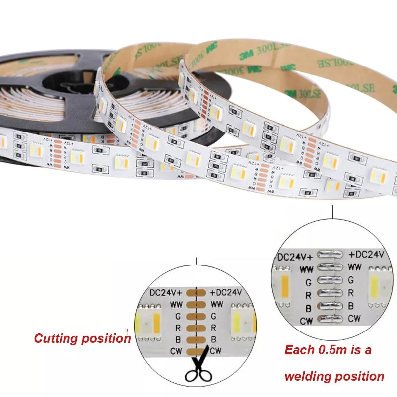 SMD5050 Rgbcc Flexible LED Strip Light detail